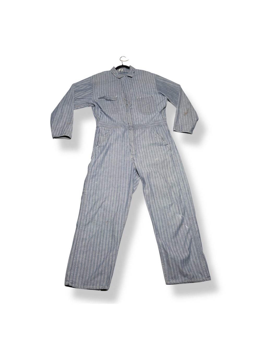 Vintage Sears Blue Striped Work Coveralls